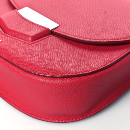 Celine Grained Calfskin Small Trotteur Dark Pink 10 of 10