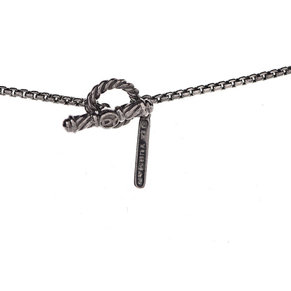 David Yurman Sterling Silver Black Onyx Hematite Elements Chain Necklace 6 of 6