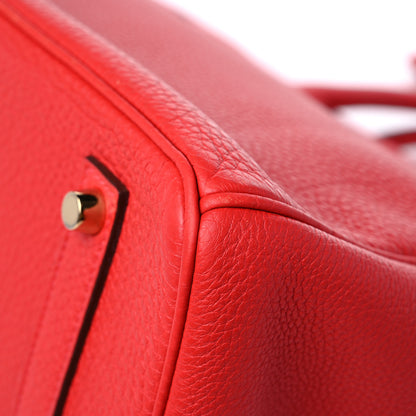 Hermes Togo Birkin 35 Rouge Casaque 10 of 11