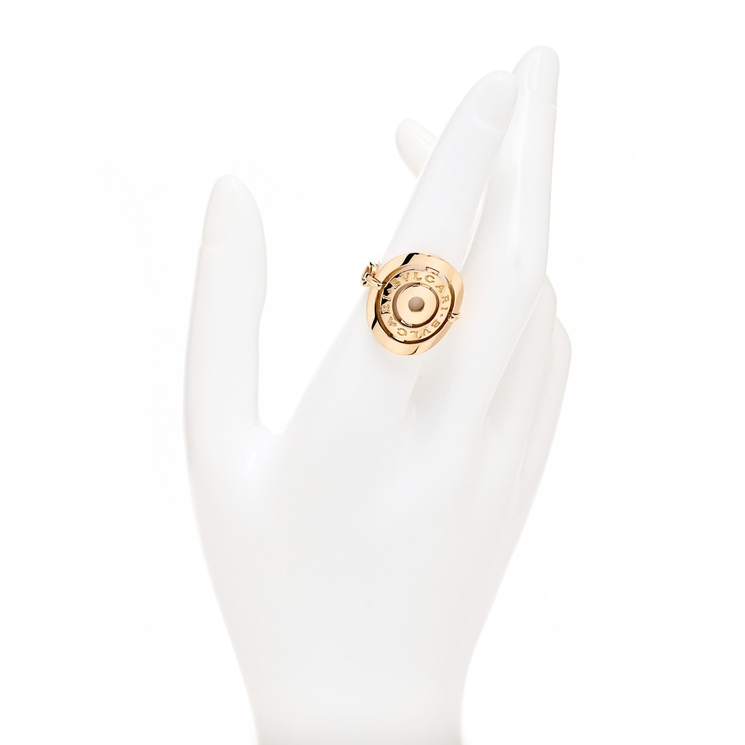 Bulgari 18K Yellow Gold Astrale Cerchi Ring 51 5.75 2 of 7