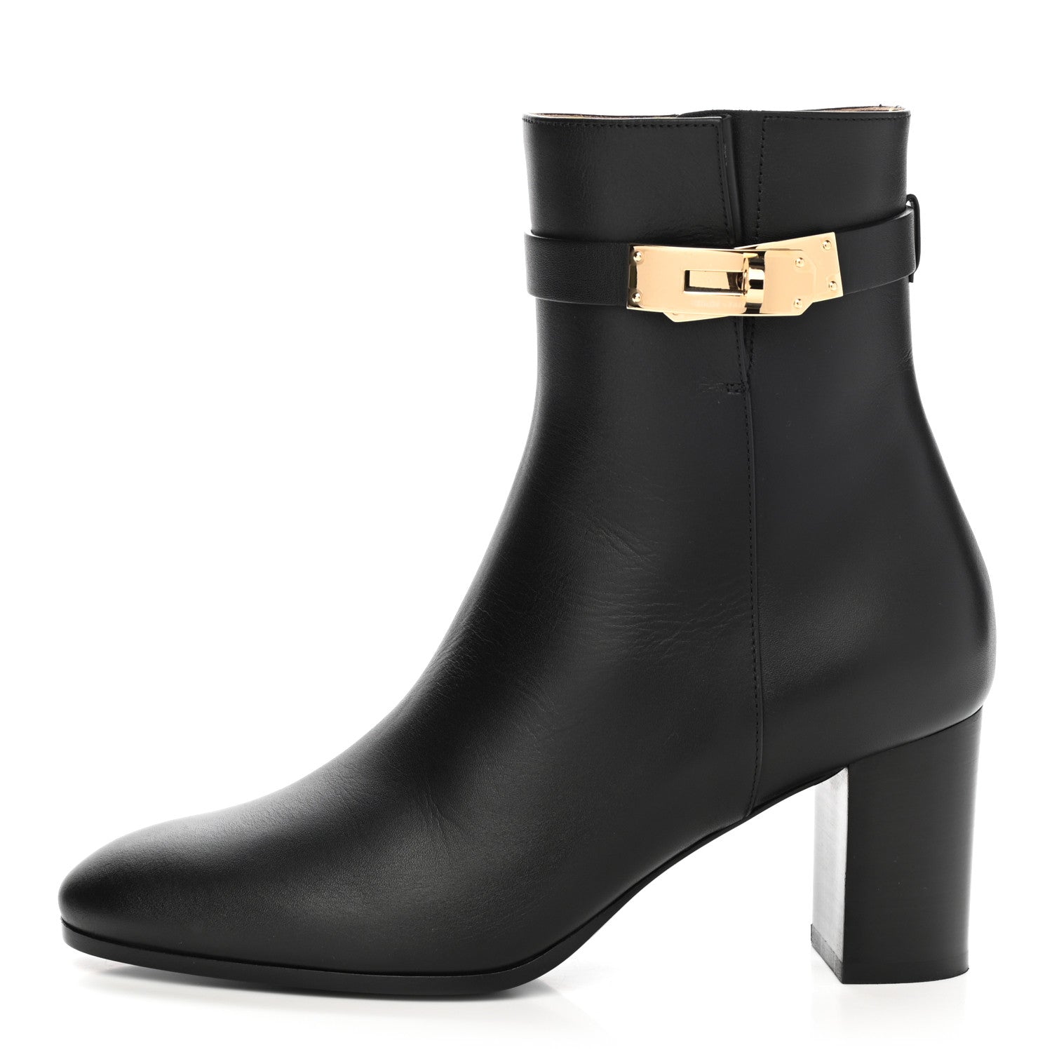 Hermes Calfskin Saint Germain Ankle Boots 36 Black 1 of 9
