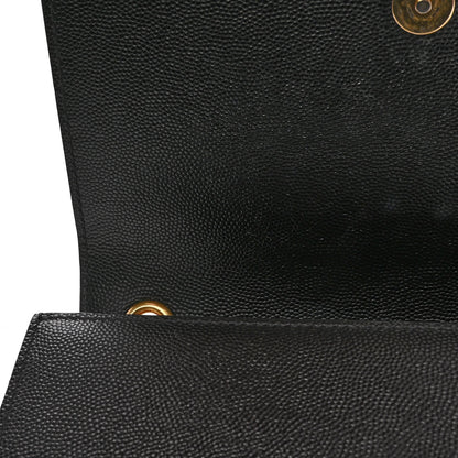Saint Laurent Grain De Poudre Small Monogram Kate Satchel Black 13 of 13