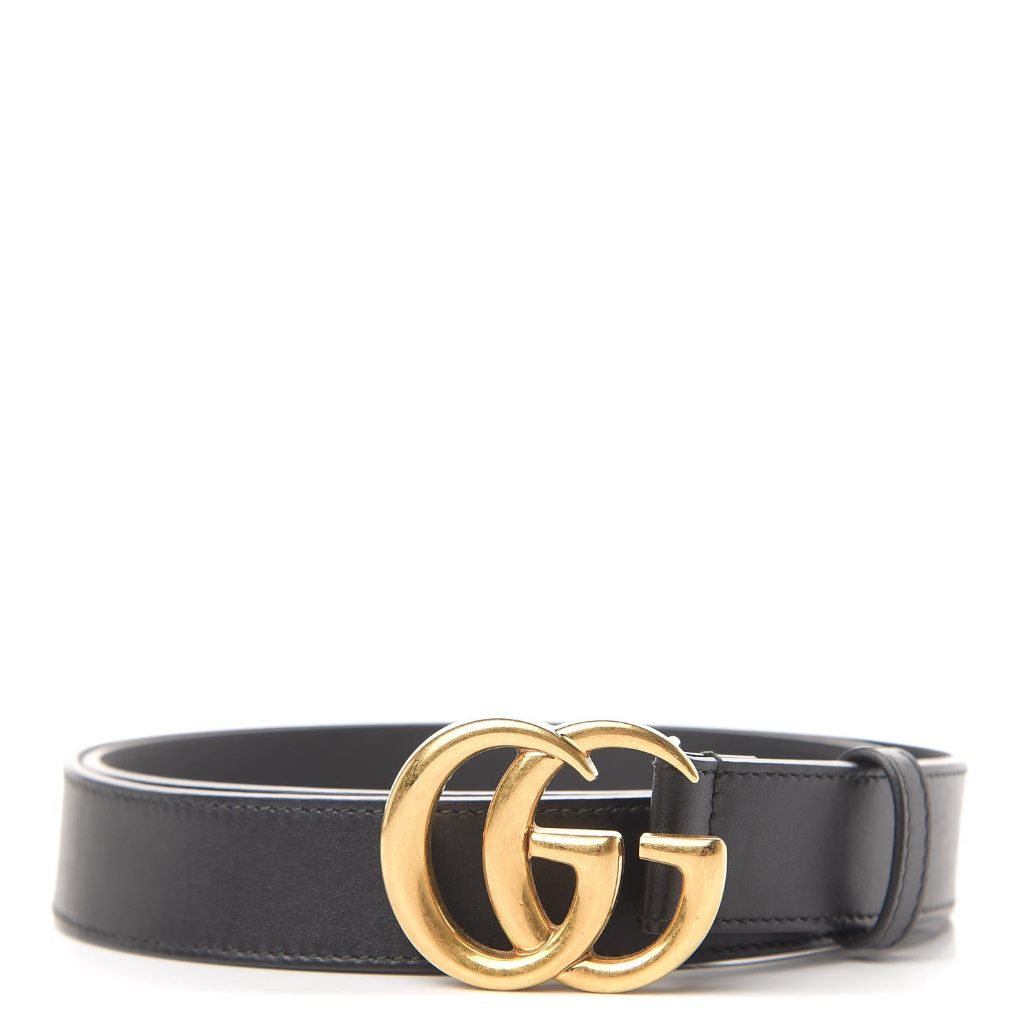 Gucci Calfskin Double G 30mm Belt 95 38 Black 1 of 6
