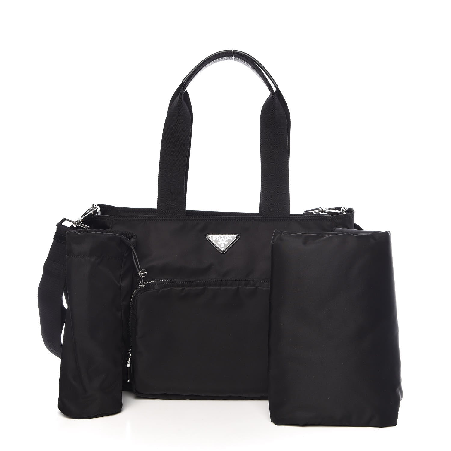 Prada Nylon Vela Baby Bag Black 4 of 14