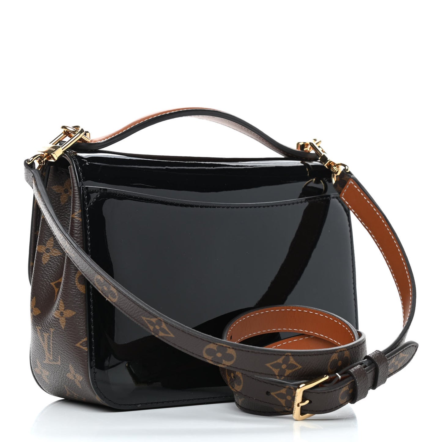 Patent Calfskin Monogram Cherrywood BB Black