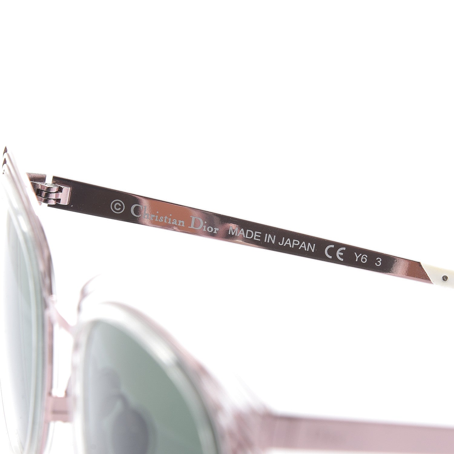 Christian Dior Acetate Enigme Sunglasses Pink White 6 of 8