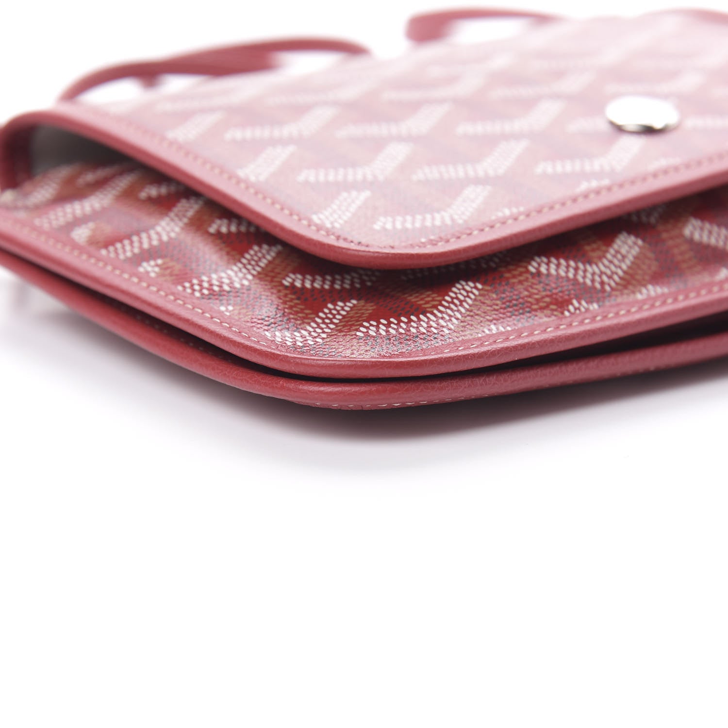 Goyard Goyardine Plumet Wallet Clutch Red 10 of 11