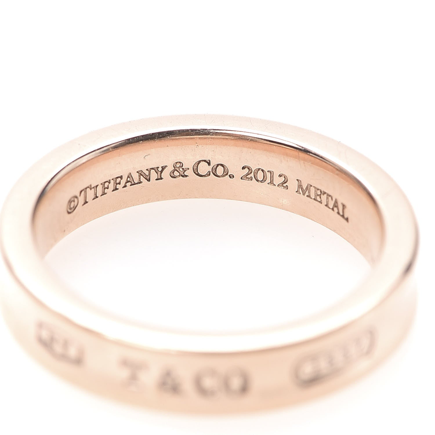 Tiffany Rubedo Narrow 1837 Band Ring 48 4.5 4 of 5