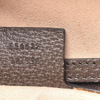 Gucci GG Supreme Monogram Web Small Ophidia Top Handle Shoulder Bag Brown 6 of 10