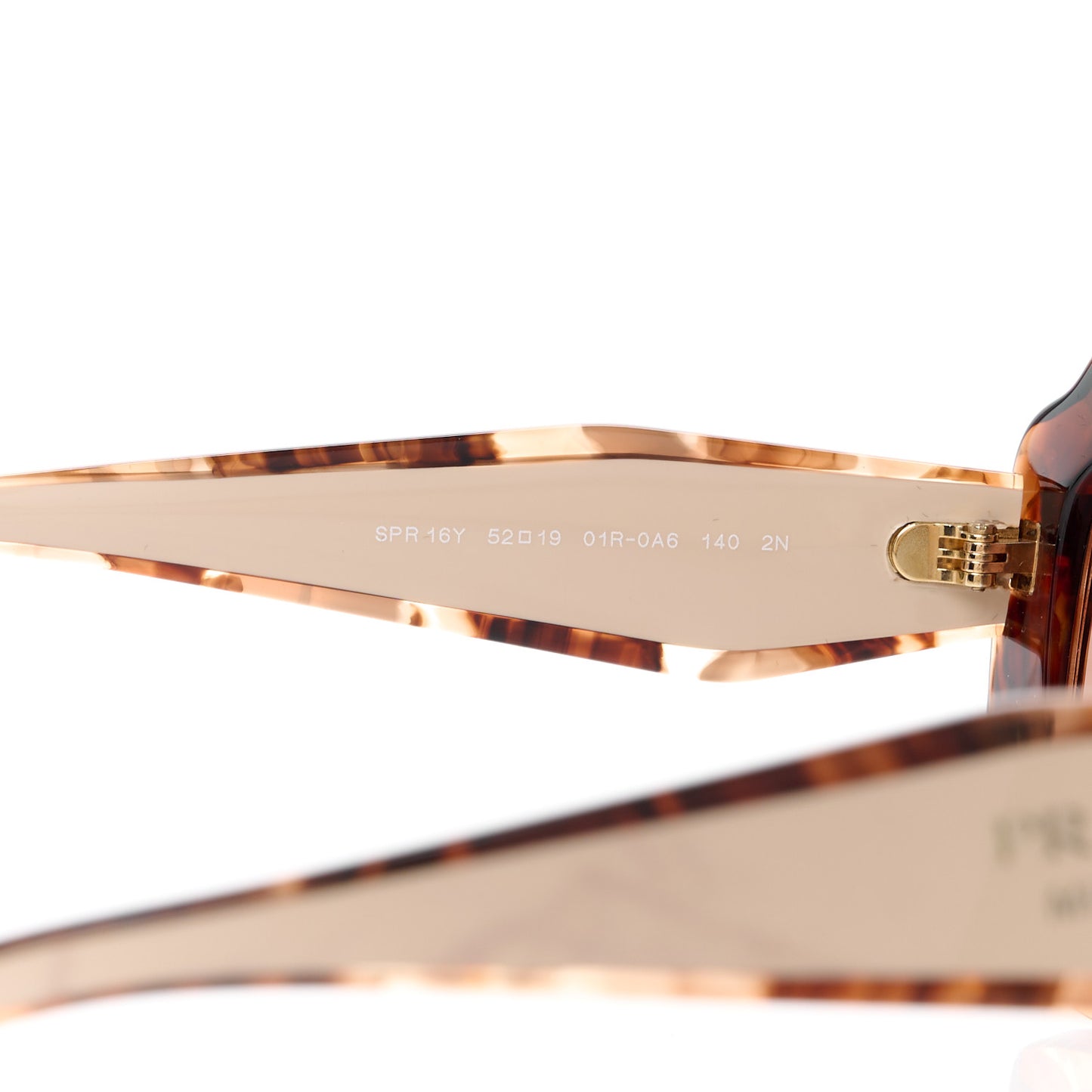 Acetate Square Sunglasses SPR 16Y Havana Beige