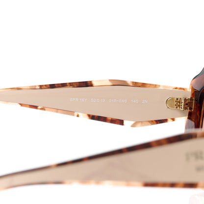 Prada Acetate Square Sunglasses SPR 16Y Havana Beige 5 of 8