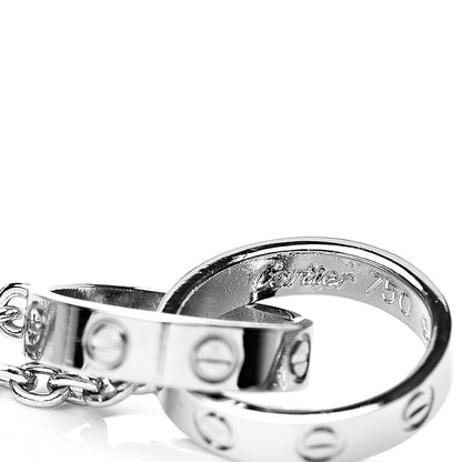 Cartier 18K White Gold Interlocking LOVE Bracelet 4 of 5