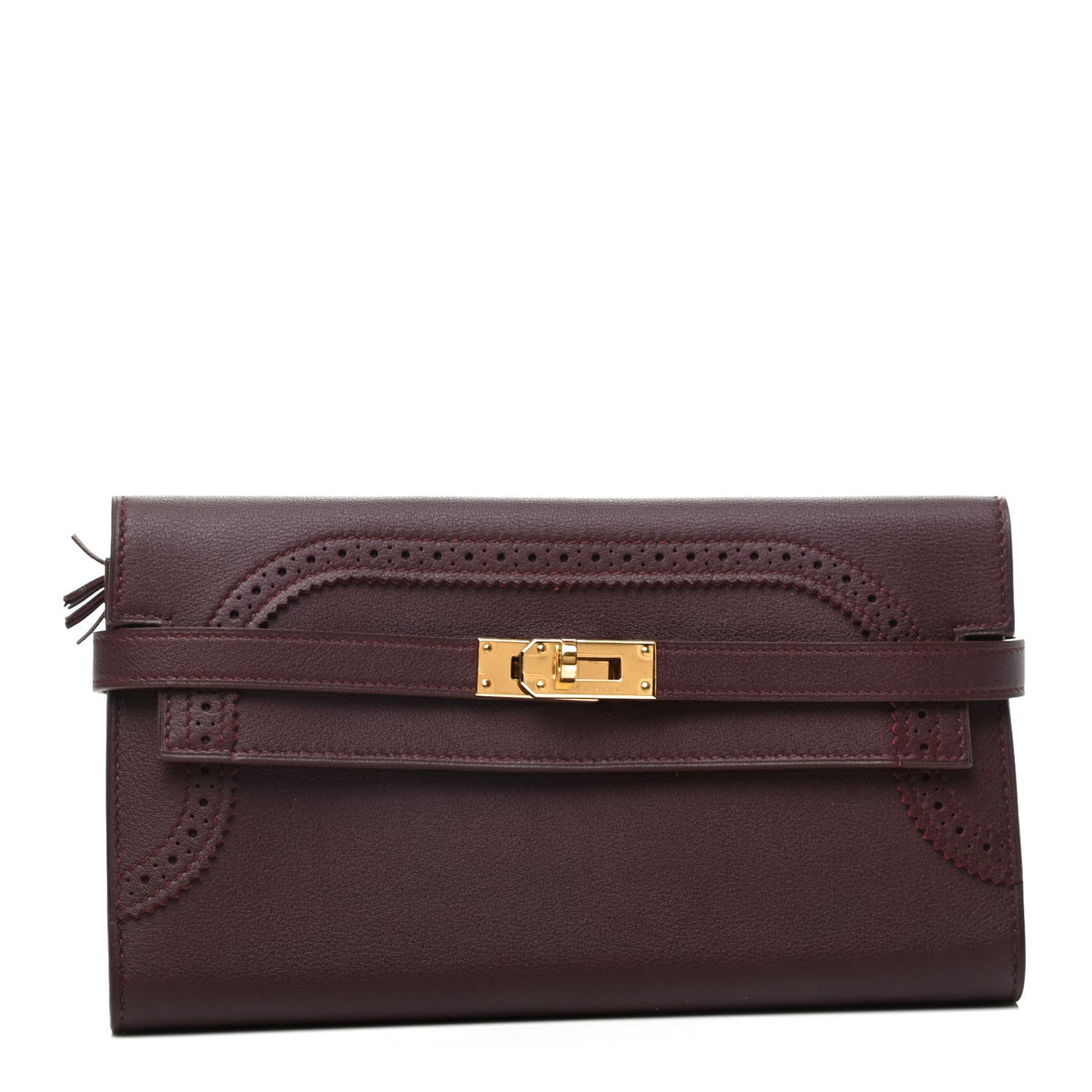 Swift Ghillies Kelly Longue Wallet Bordeaux Orange Poppy