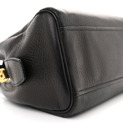 Prada Cervo Deerskin Tote Black 8 of 11