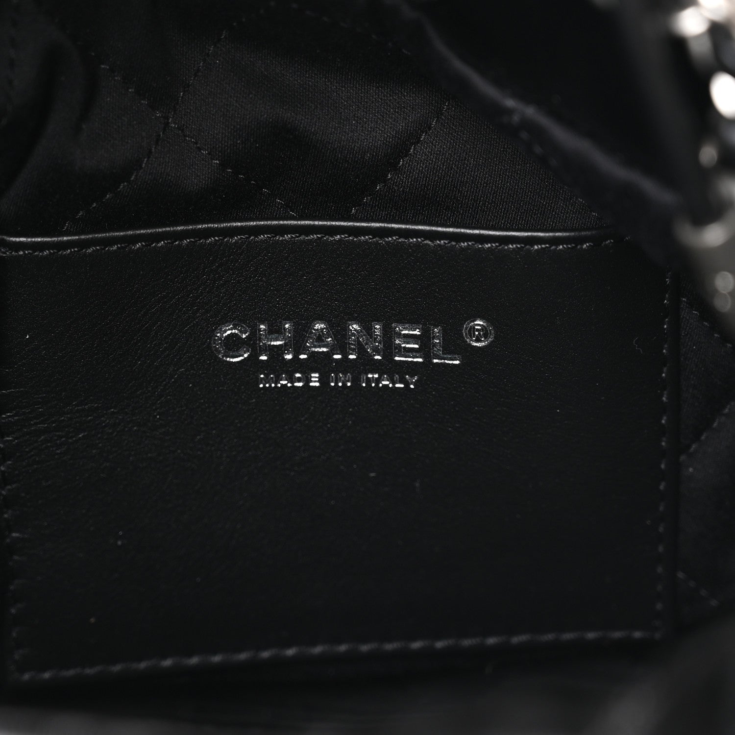 Chanel Metallic Shaded Calfskin Quilted Mini Chanel 22 Black Silver 6 of 11