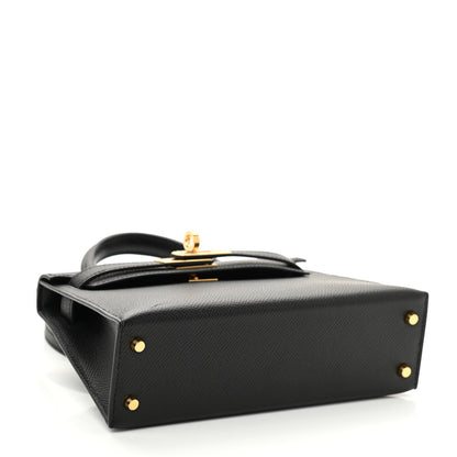Hermes Epsom Mini Kelly Sellier 20 Black 4 of 11