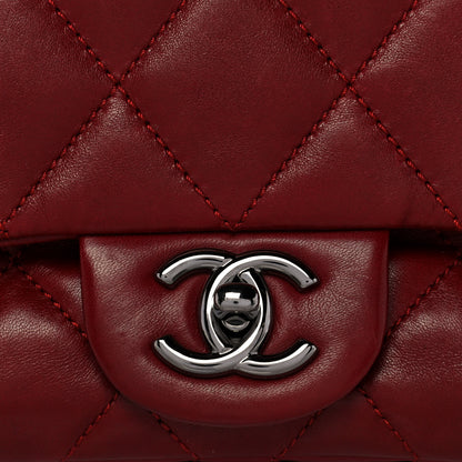 Chanel Lambskin Quilted Jumbo Chanel 3 Flap Red 8 of 16