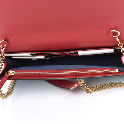 Gucci GG Supreme Monogram Blooms Chain Wallet Blue 5 of 10