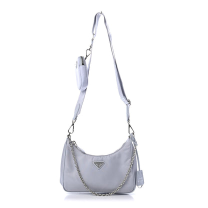 Prada Re-Nylon Saffiano Re-Edition 2005 Shoulder Bag Fiordaliso 1 of 4
