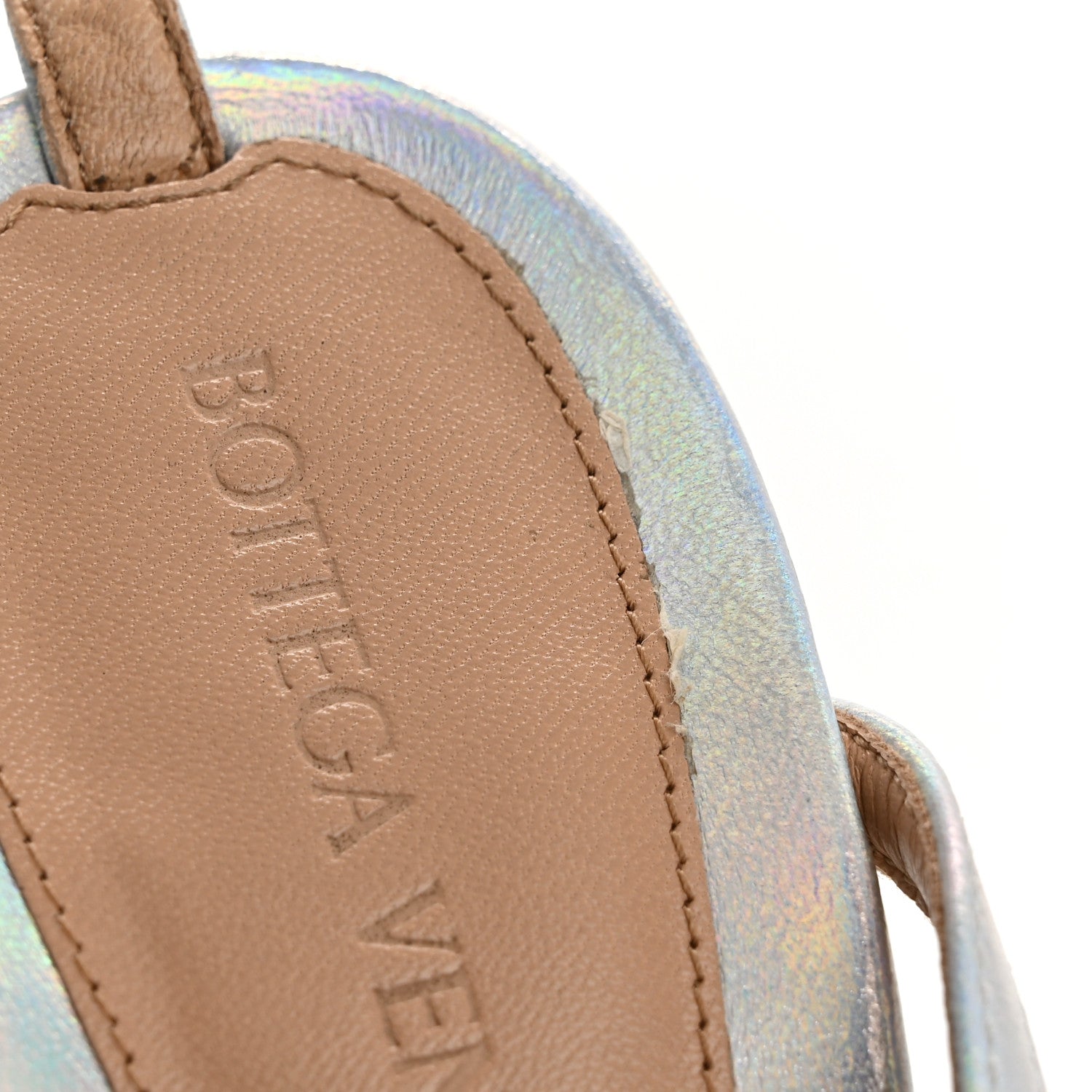 Bottega Veneta Laser Nappa Stretch Multi Strap 90mm Sandals 37 Moon Drop 9 of 11
