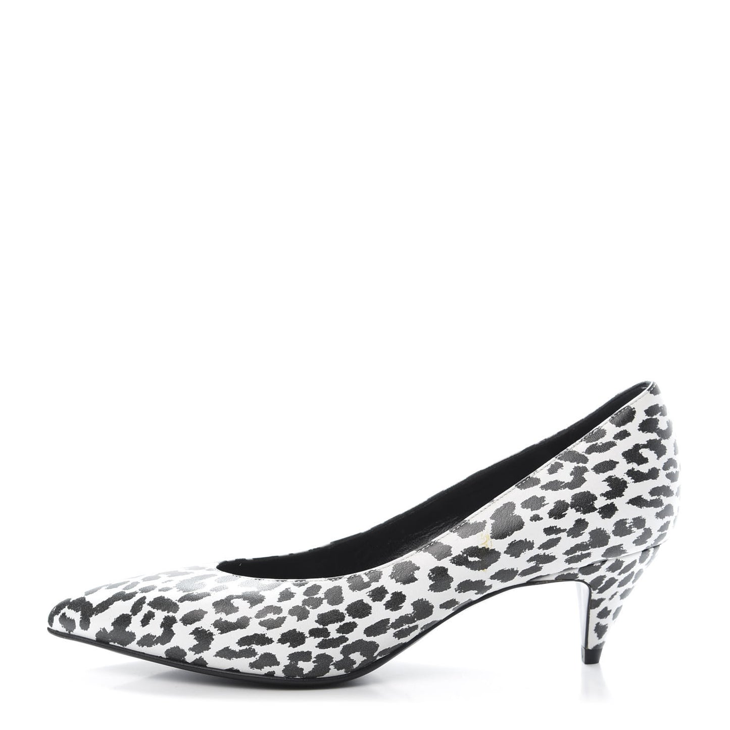 Soft Calfskin Baby Cat Paris 50 Pumps Bianco 35 White Black