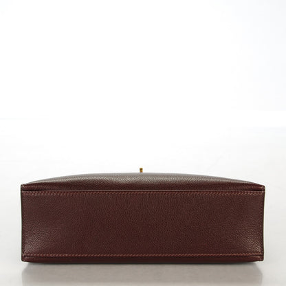 Hermes Evergrain Kelly Pochette Clutch Havane 6 of 19