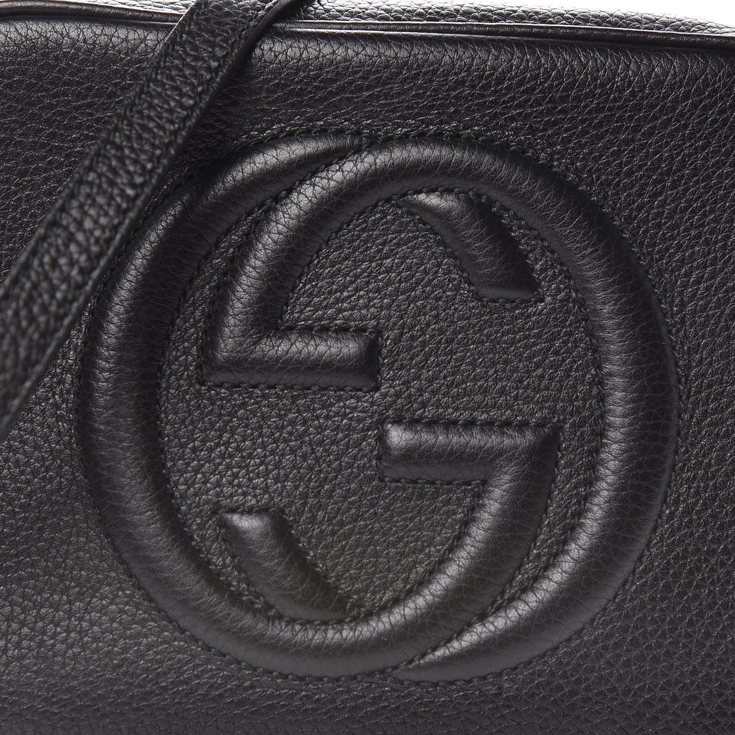 Gucci Pebbled Calfskin Small Soho Disco Bag Black 9 of 11