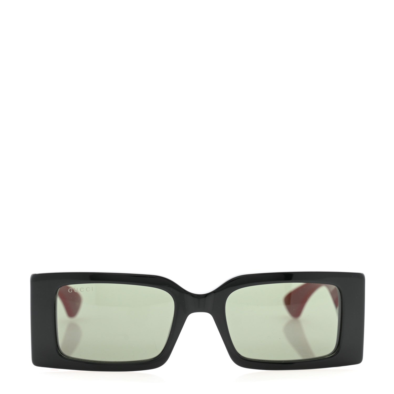 Gucci Acetate Web Frame Rectangle Sunglasses GG1860S Black Multicolor 2 of 7