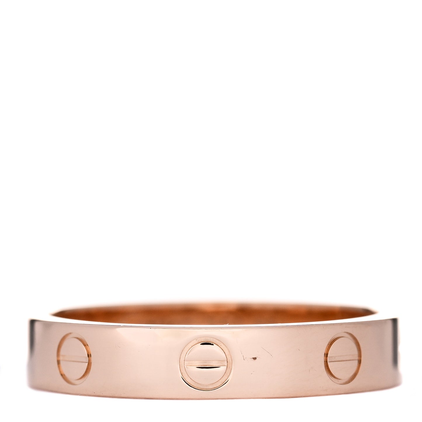 18K Pink Gold 4mm LOVE Wedding Band Ring 58 8.25
