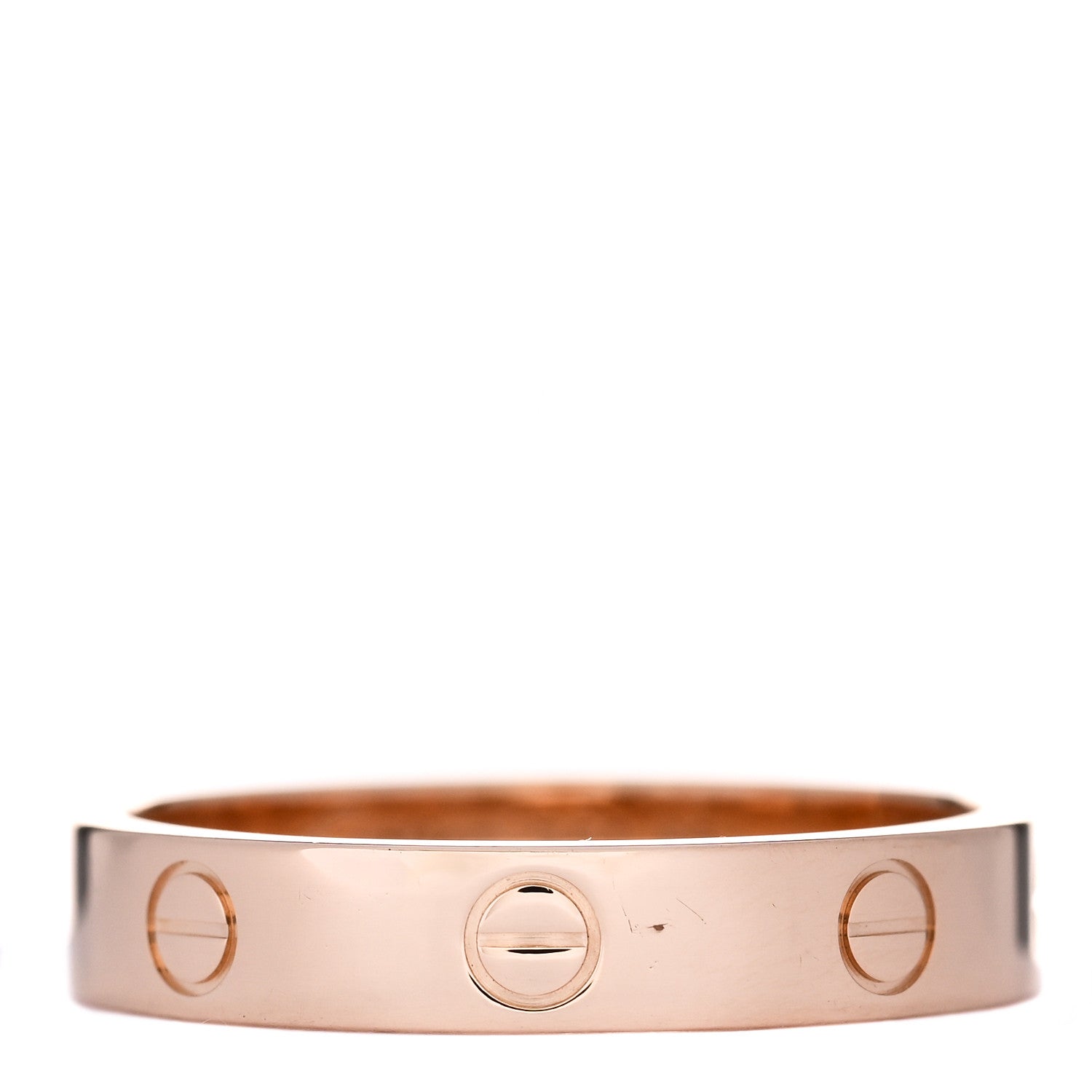 Cartier 18K Pink Gold 4mm LOVE Wedding Band Ring 58 8.25 1 of 4