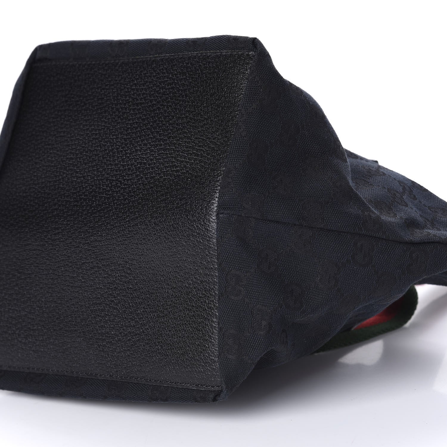 Gucci GG Monogram Small Web Handle Bucket Tote Black 7 of 10