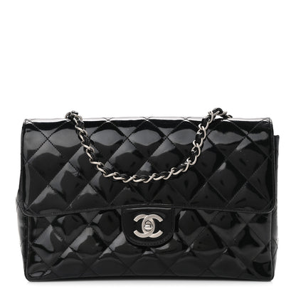 Chanel Patent Quilted Medium Single Flap Black 1 of 10