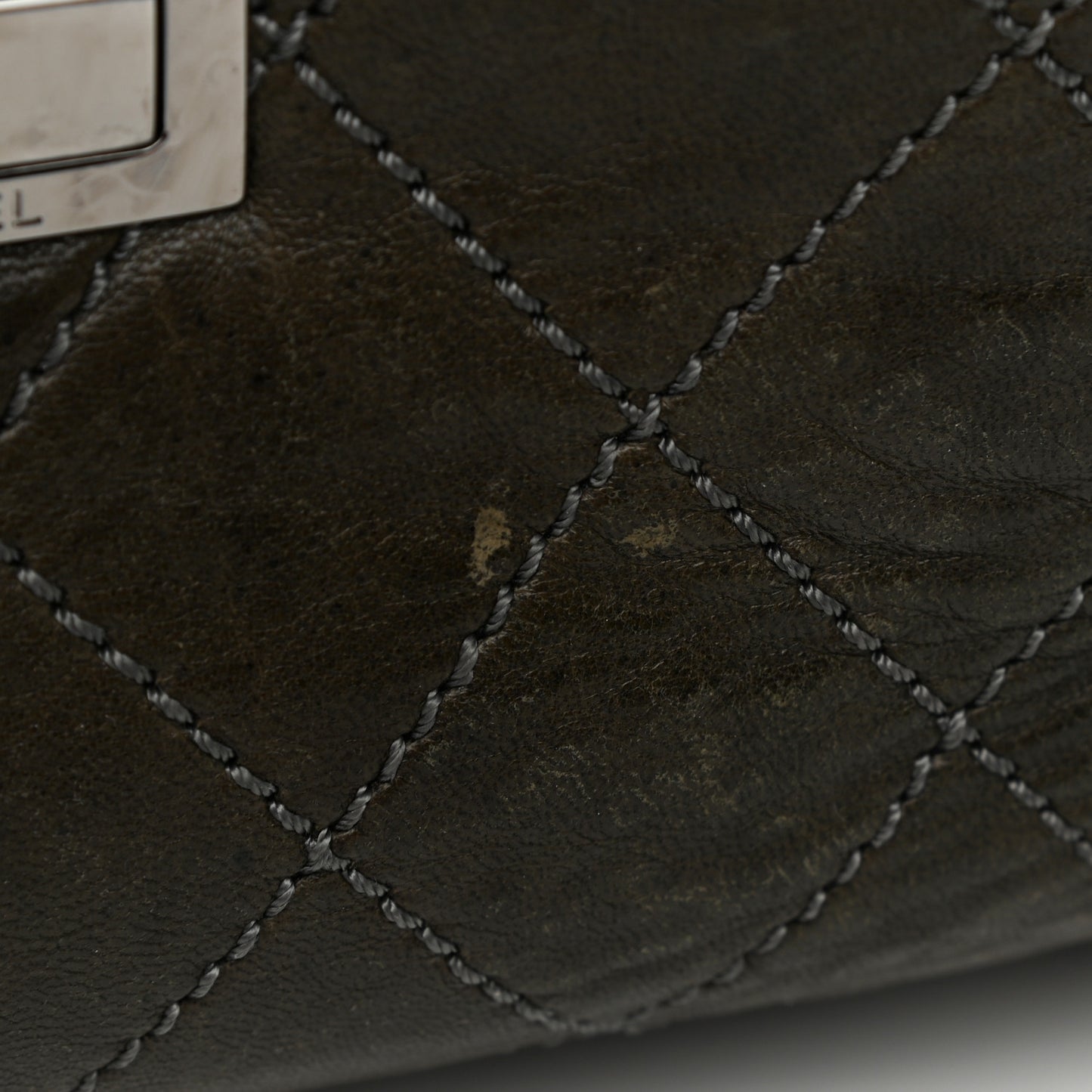 Lambskin Quilted 8 Knots Hobo Khaki