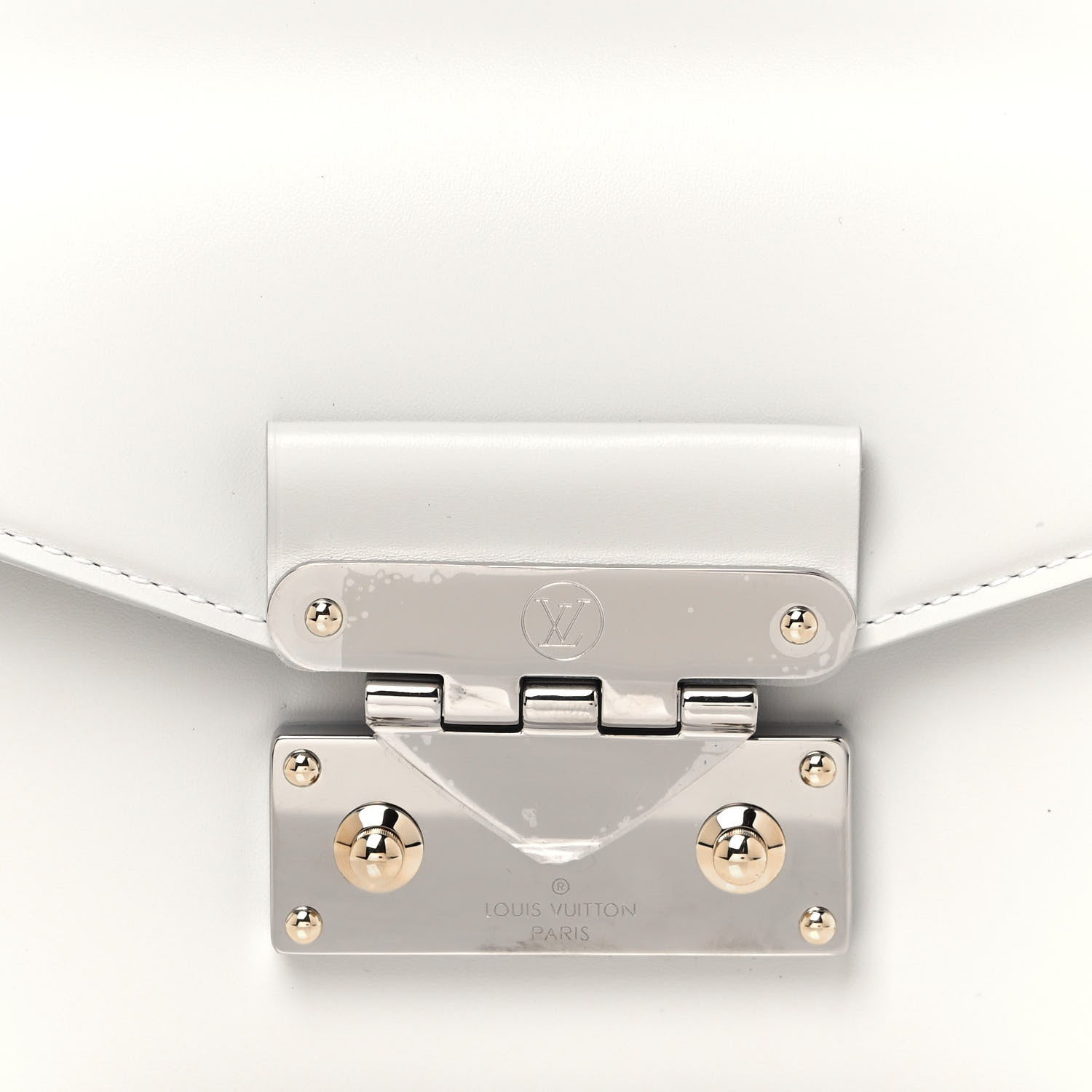 Louis Vuitton Calfskin Reverse Monogram Swing White 6 of 11
