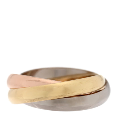 Cartier 18K Pink Yellow White Gold Small Trinity Ring 47 4 3 of 5