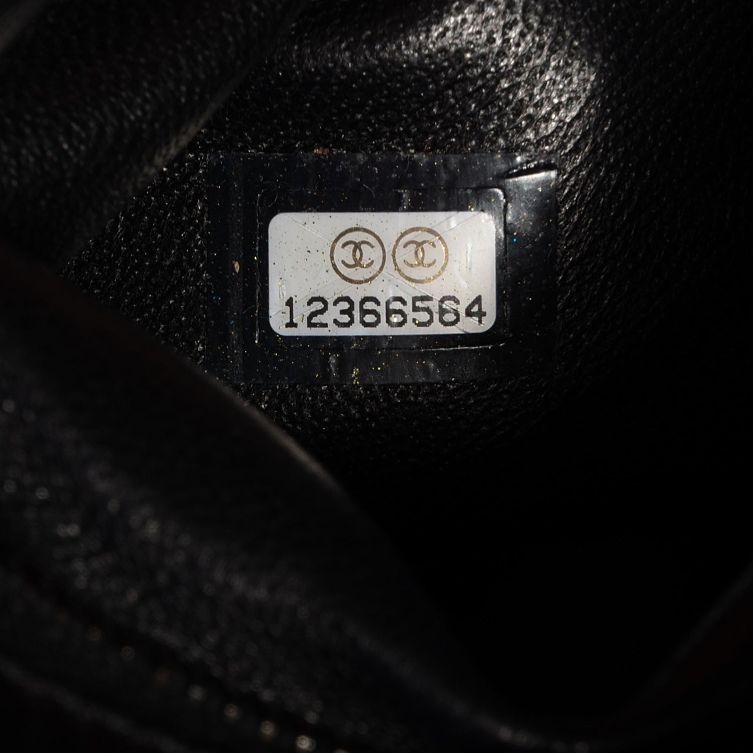 Chanel Metallic Aged Calfskin Quilted Medium Reissue Camera Case Black 7 of 7