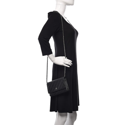 Chanel Caviar Quilted Wallet On Chain WOC Black 2 of 14