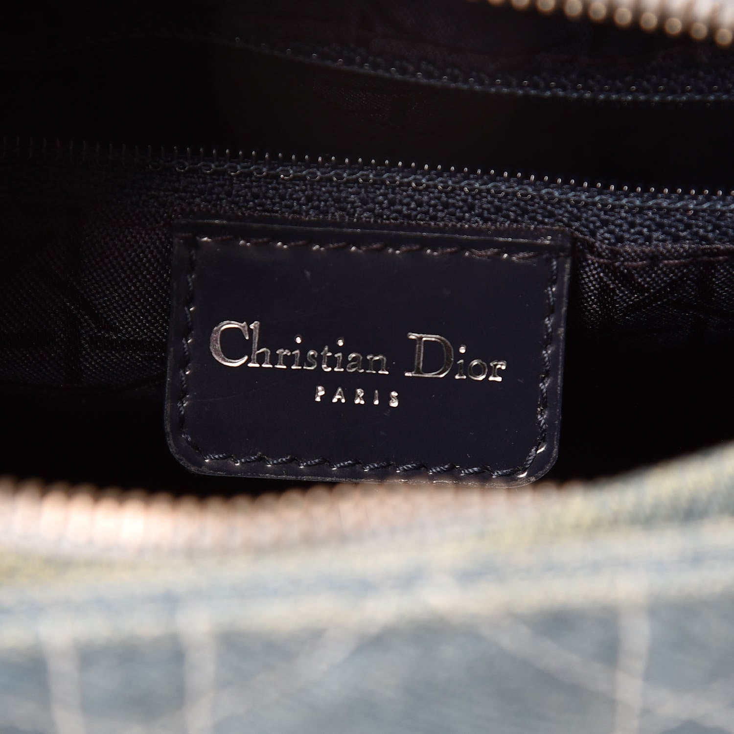 Christian Dior Denim Cannage Medium Lady Dior Light Blue 7 of 10