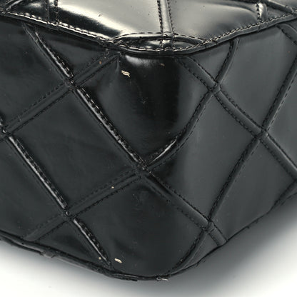 Chanel Patent Diamond Stitch Shoulder Bag Black 11 of 14