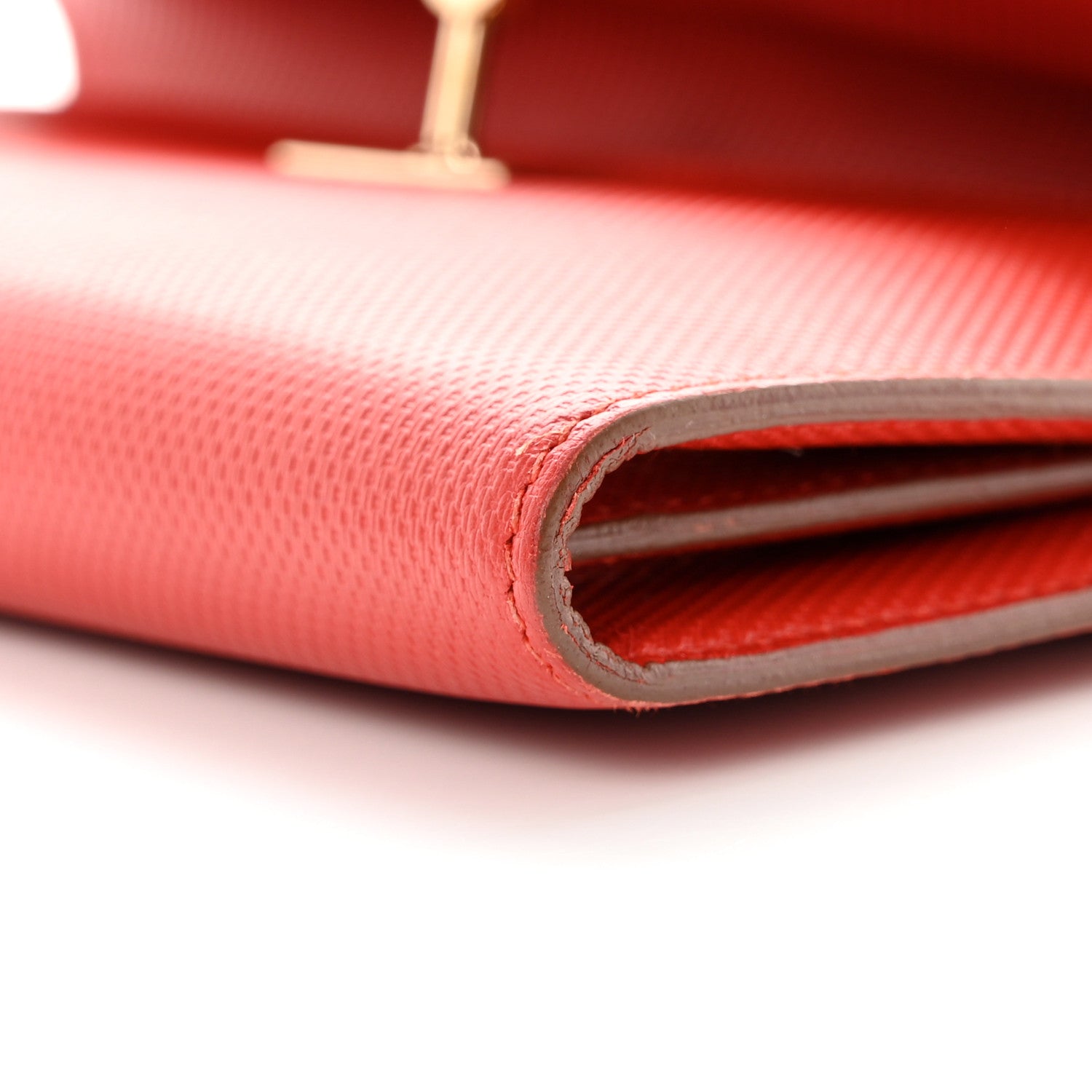 Hermes Grain d'H Kelly Longue Wallet Sanguine 11 of 15