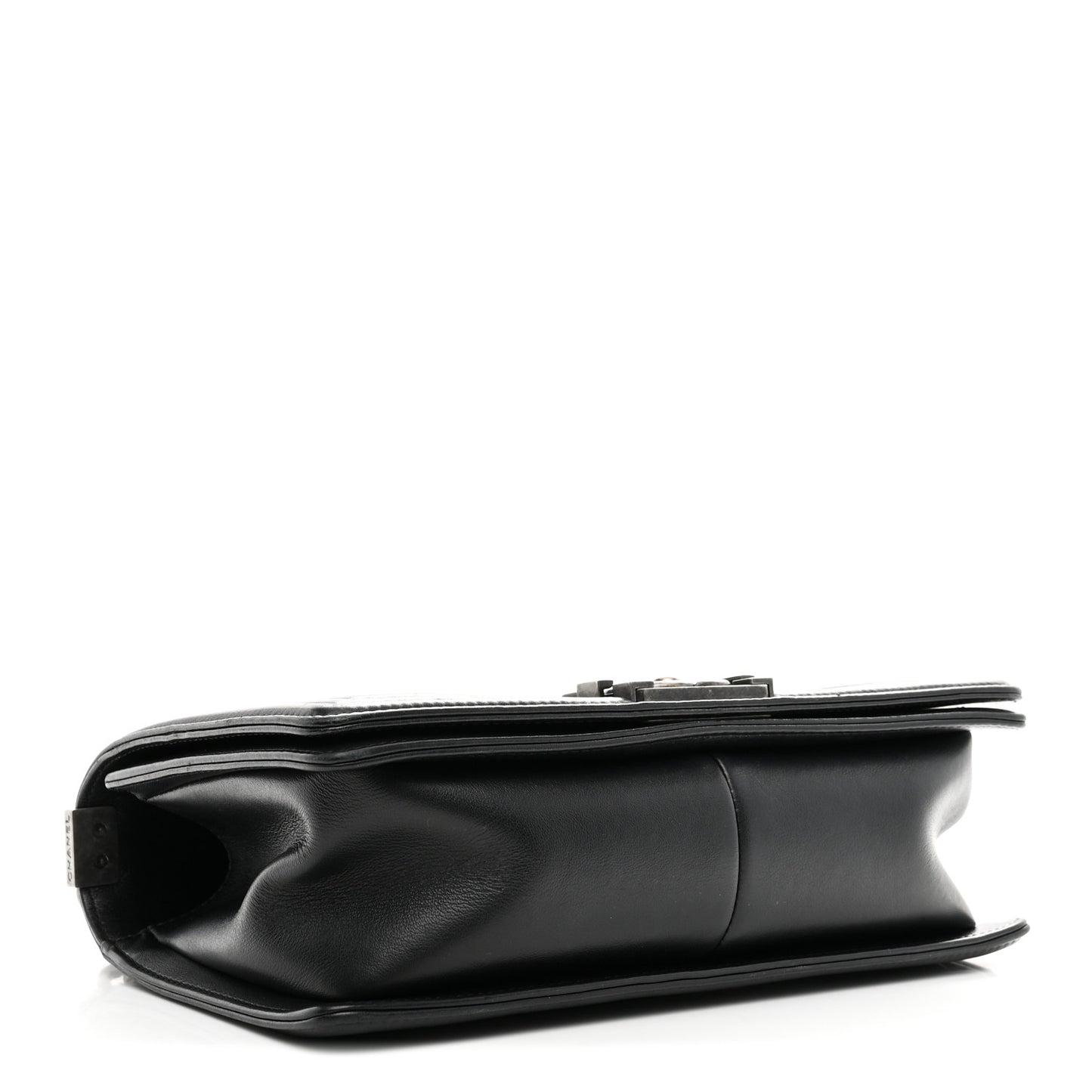 Calfskin Quilted Medium Boy Flap Black