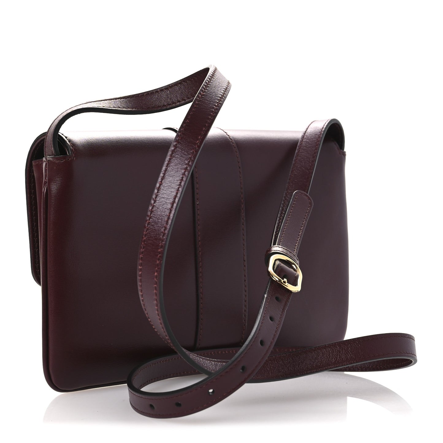 Vitello Palmellato Lux Small Arli Flap Shoulder Bag Vintage Bordeaux