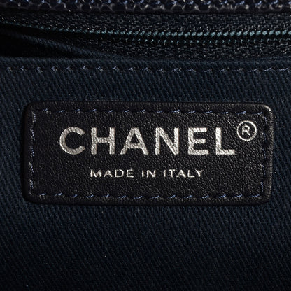 Chanel Grained Calfskin Small Natural Beauty Flap Navy Blue 6 of 8