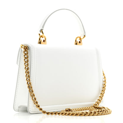 Dolce & Gabbana Smooth Calfskin Small Devotion Envelope Top Handle Bag White 2 of 11