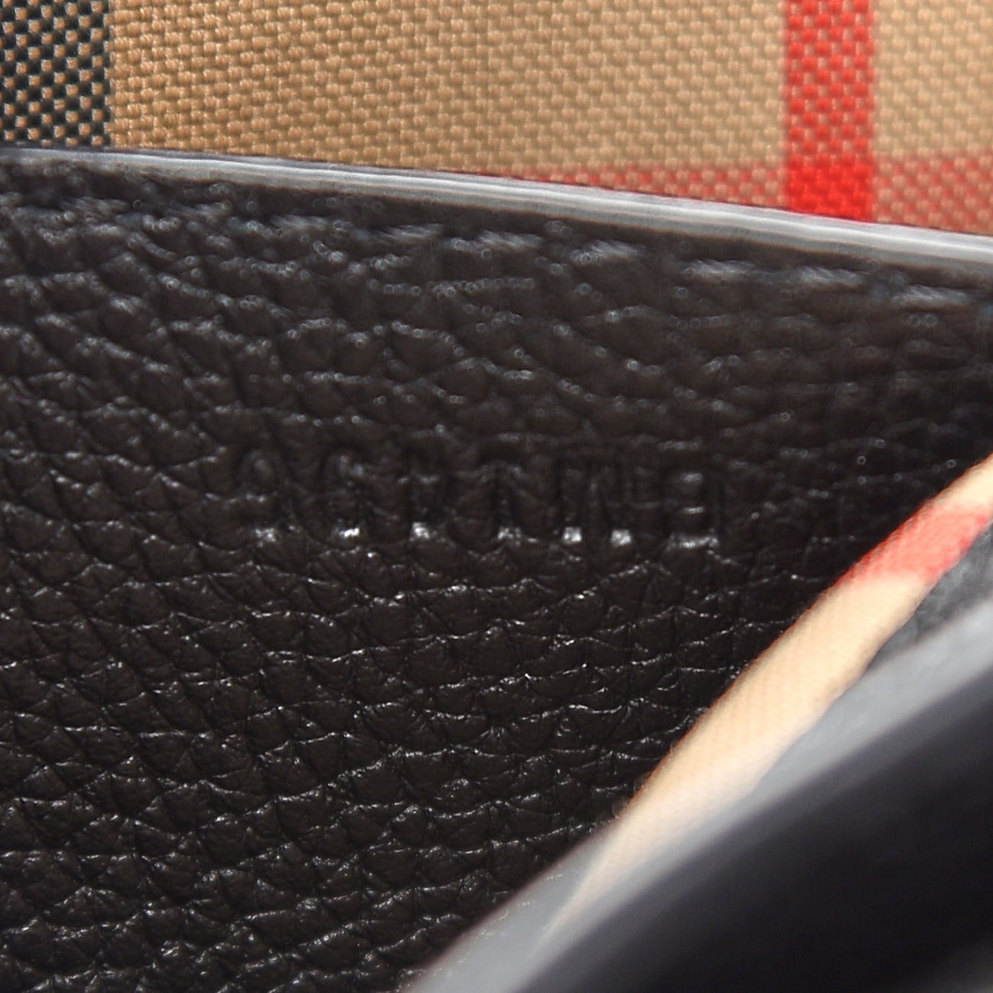 Grainy Calfskin Vintage Check Note Crossbody Bag Black