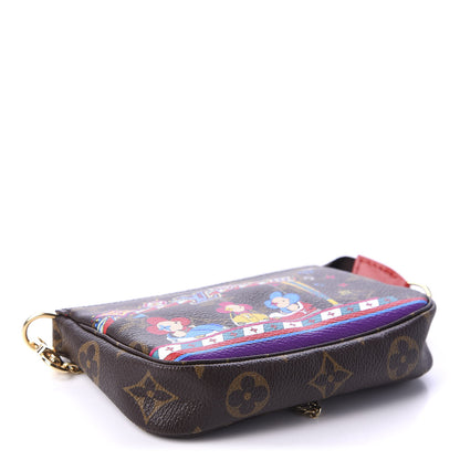 Louis Vuitton Monogram 2020 Christmas Animation Bumper Cars Mini Pochette Accessories Coquelicot 9 of 20