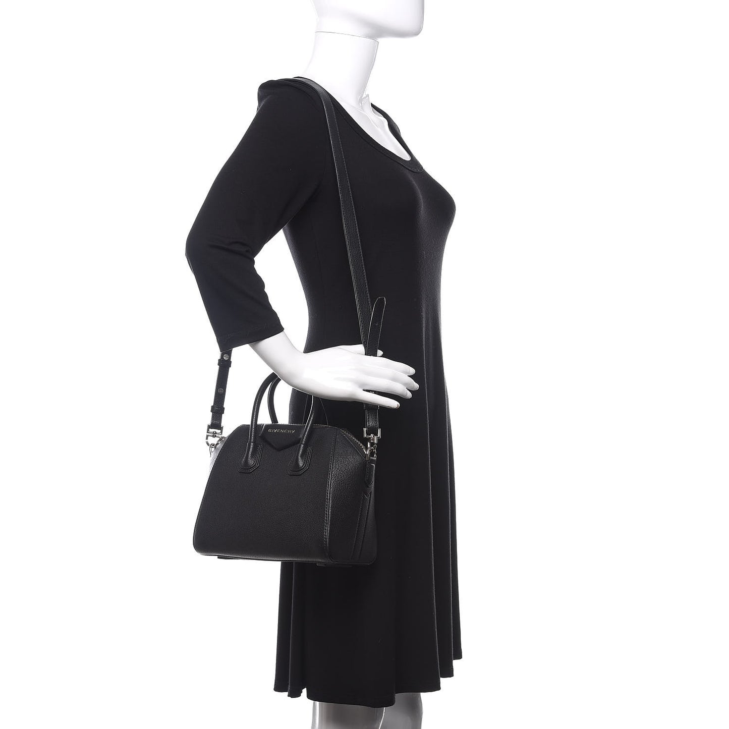 Sugar Goatskin Mini Antigona Black