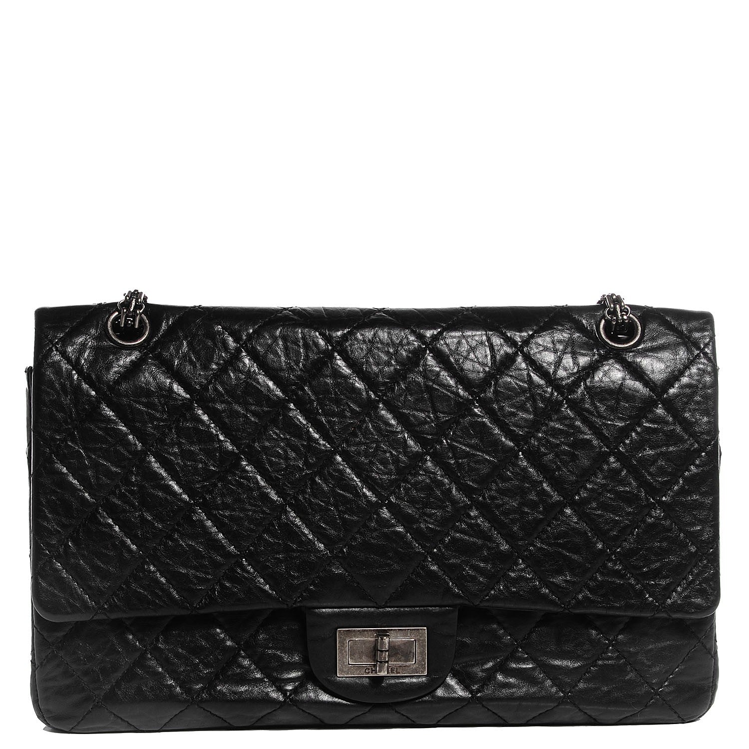 Chanel Aged Calfskin Quilted 2.55 Reissue 227 Flap Black 1 of 8