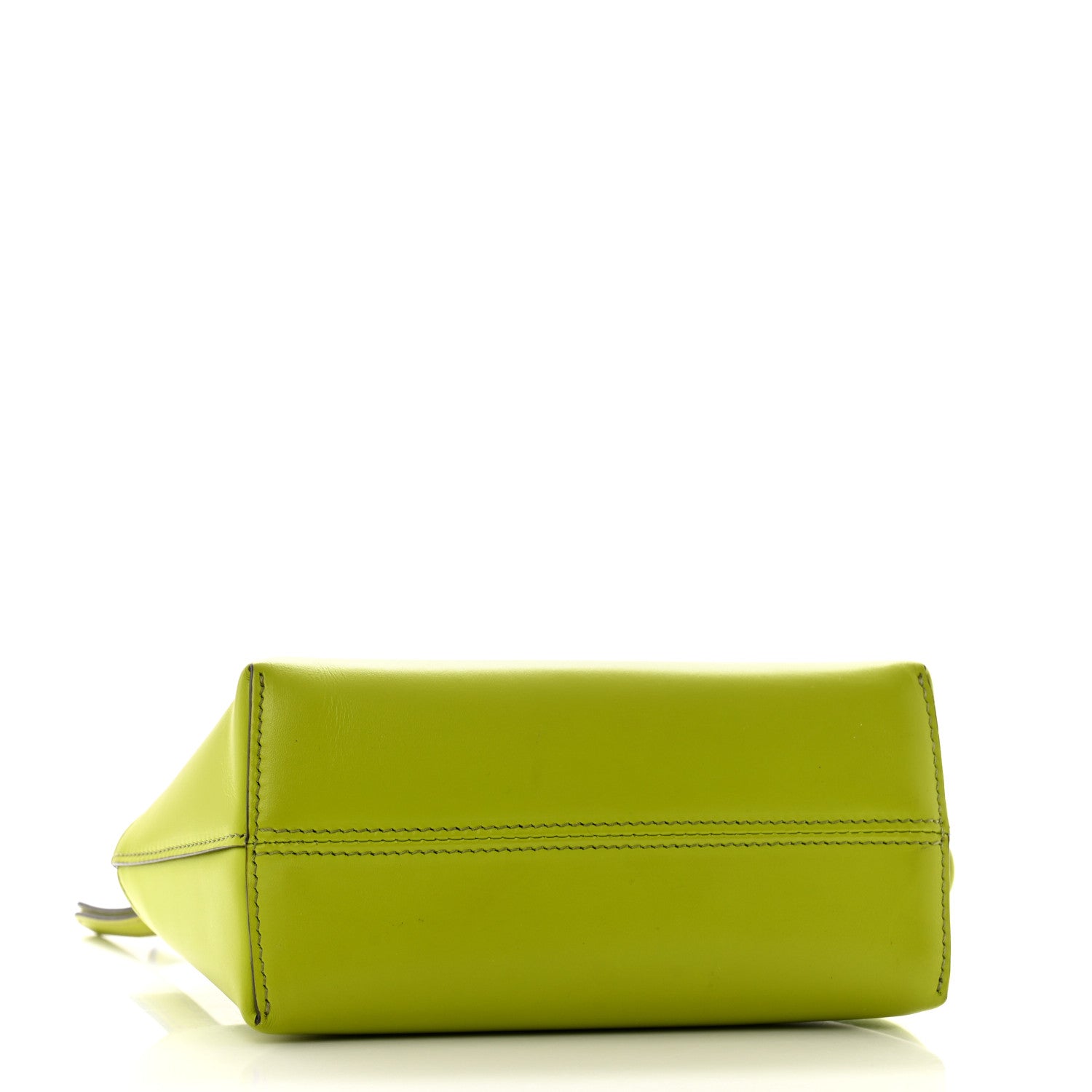 Fendi Vitello King Plexiglass Logo Embossed Mini By The Way Top Handle Boston Bag Wasabi 4 of 13