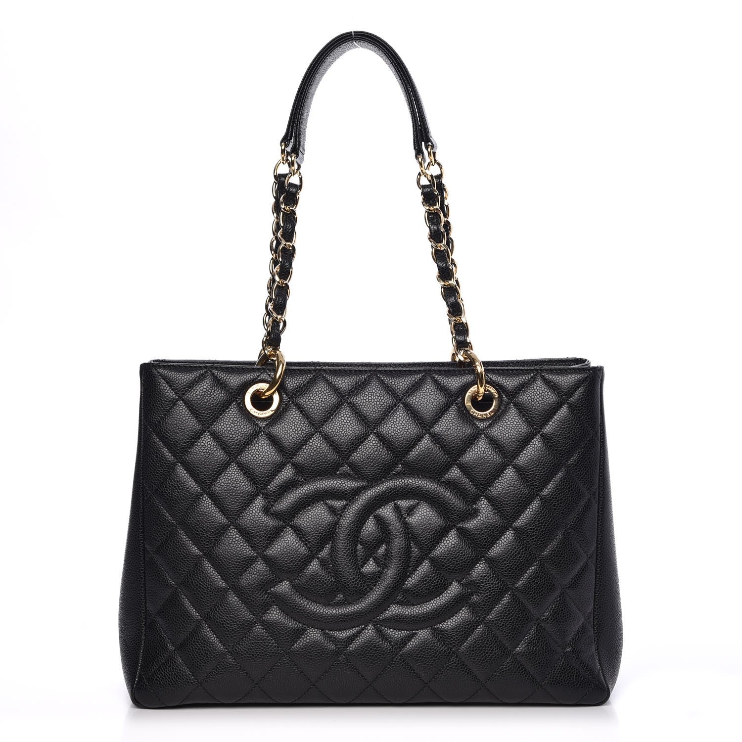 Chanel Caviar Quilted Grand Shopping Tote GST Black 1 of 10